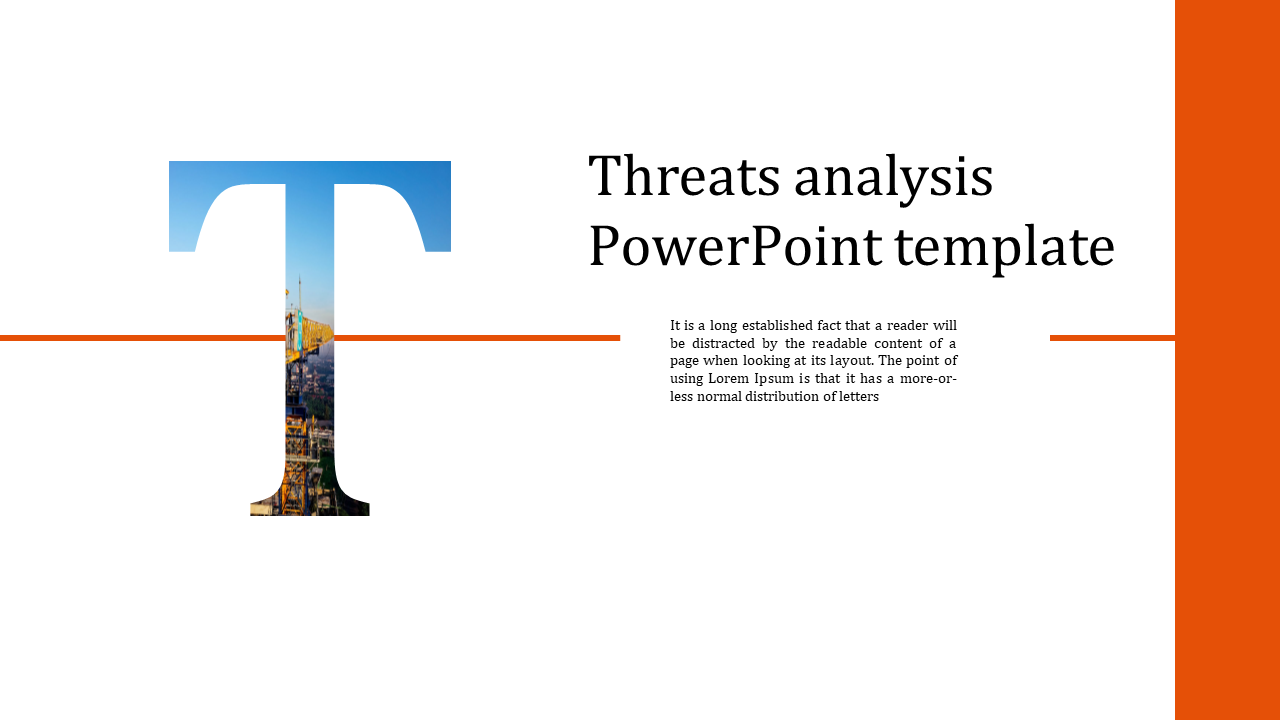Threats analysis PowerPoint template